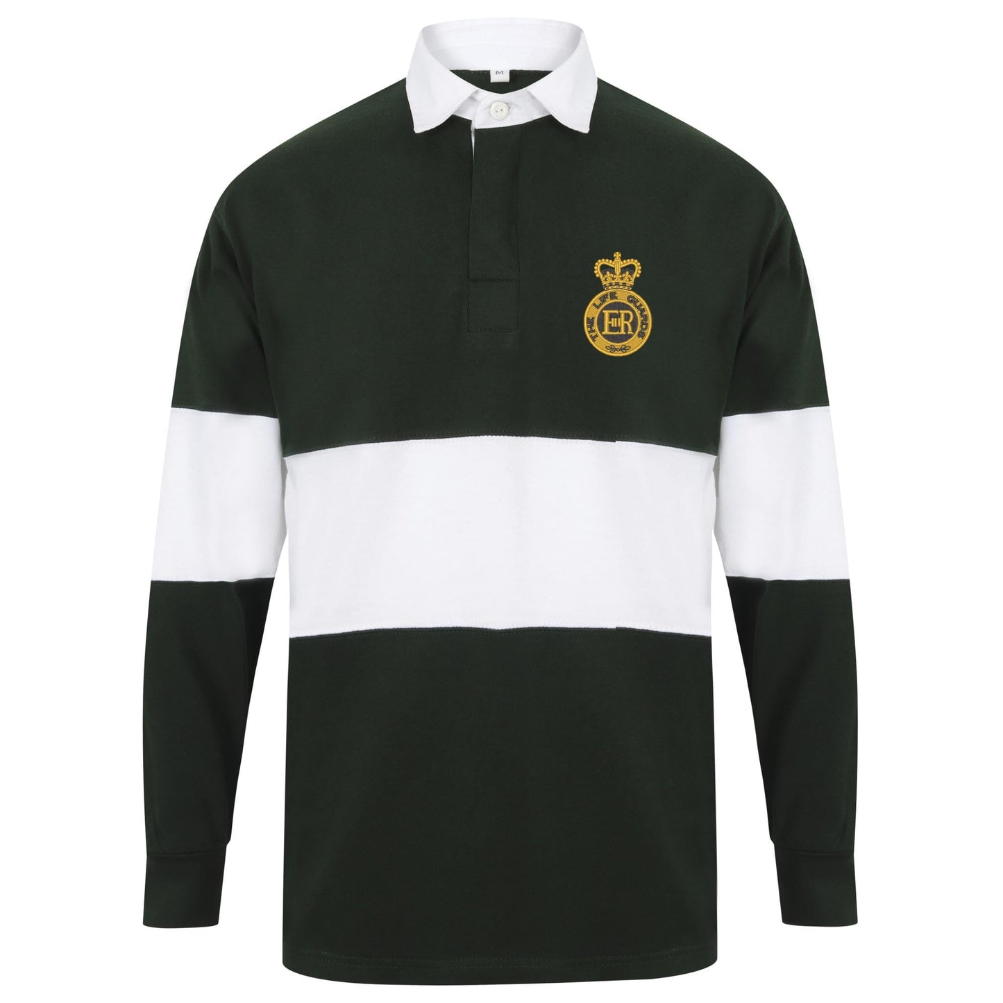 Life Guards Cap Badge Long Sleeve Panelled Rugby Shirt