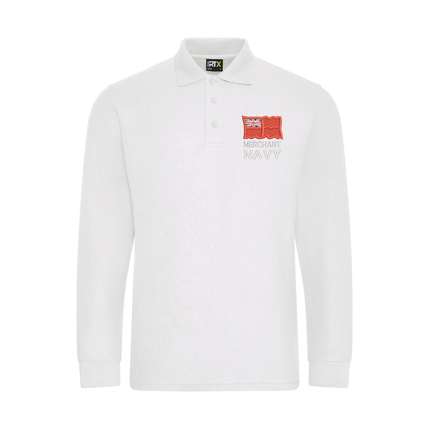 Merchant Navy Long Sleeve Polo Shirt