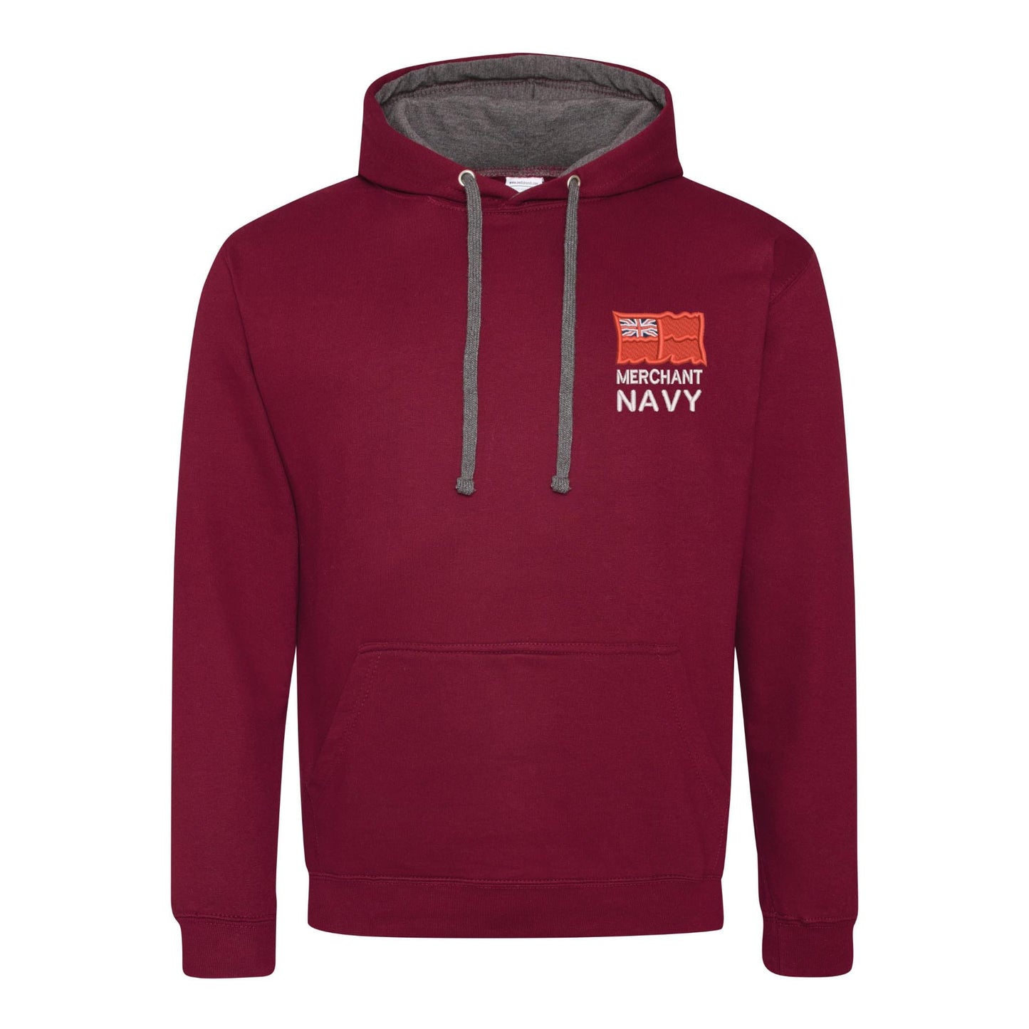 Merchant Navy Varsity Contrast Hoodie