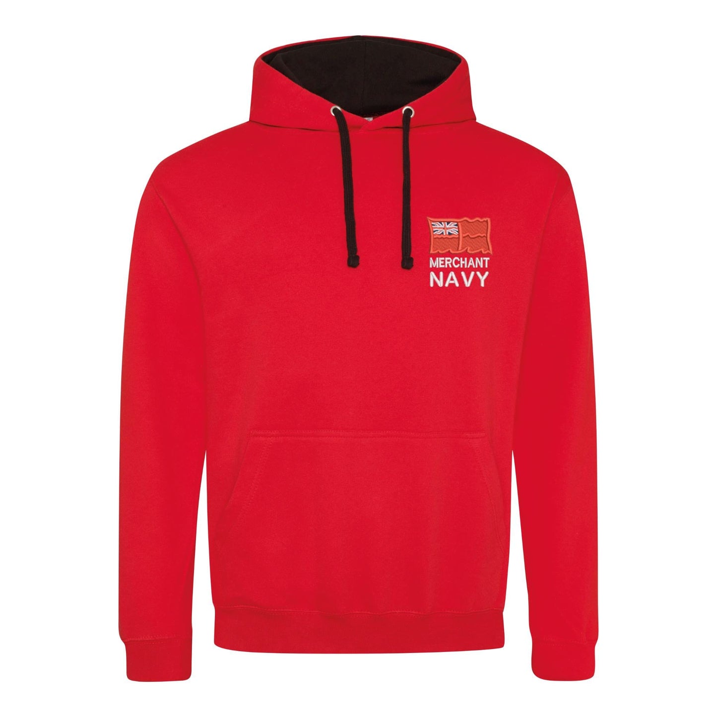 Merchant Navy Varsity Contrast Hoodie