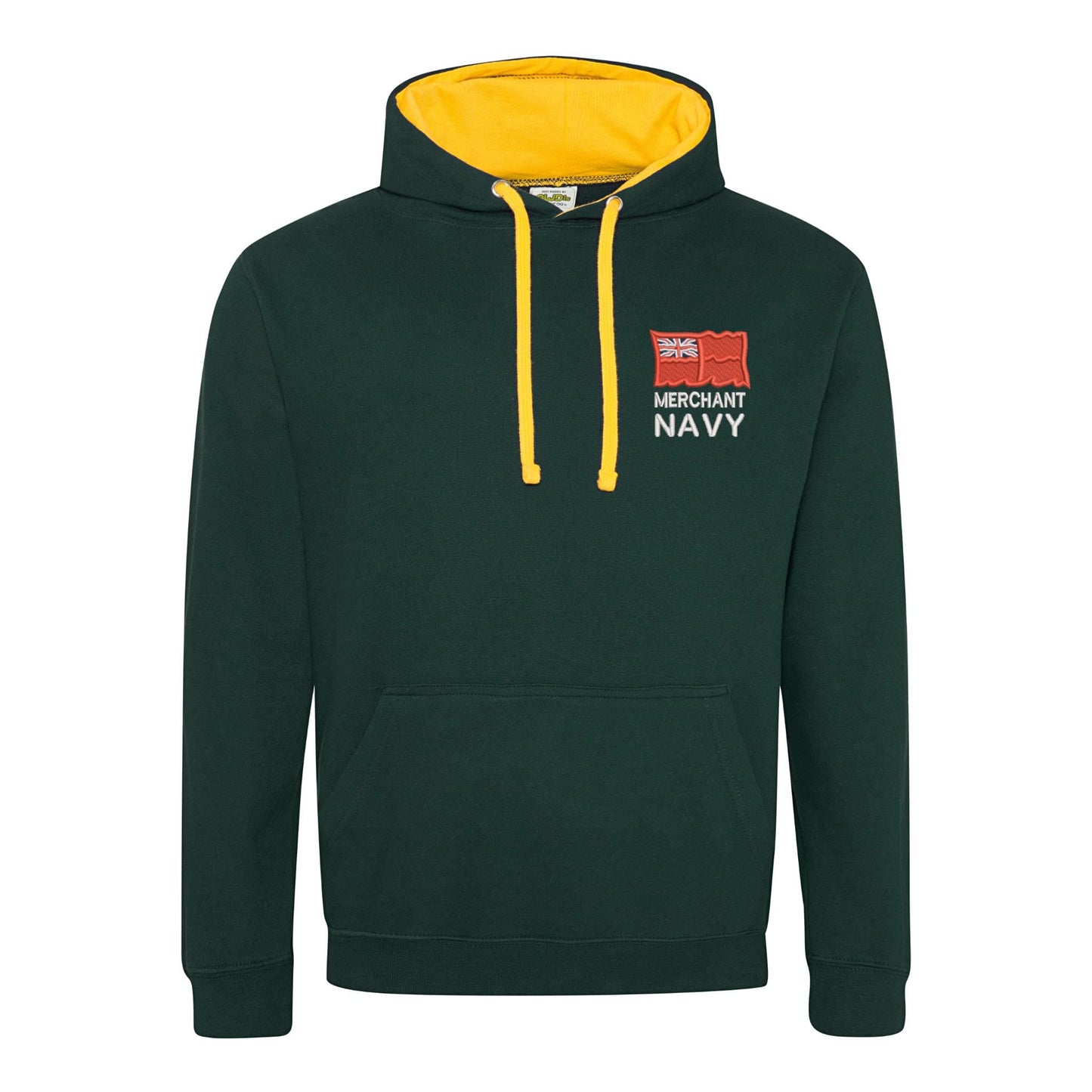 Merchant Navy Varsity Contrast Hoodie