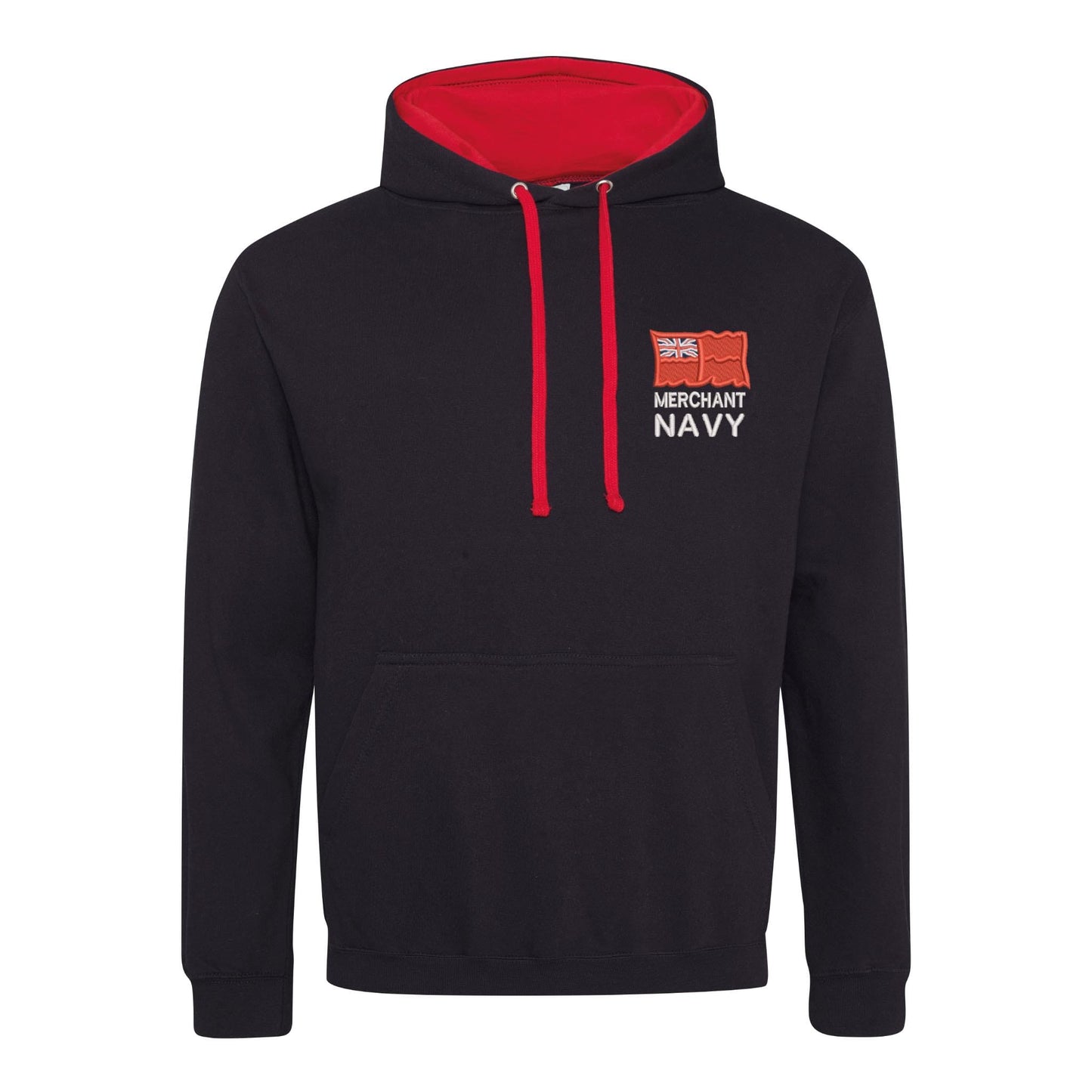 Merchant Navy Varsity Contrast Hoodie
