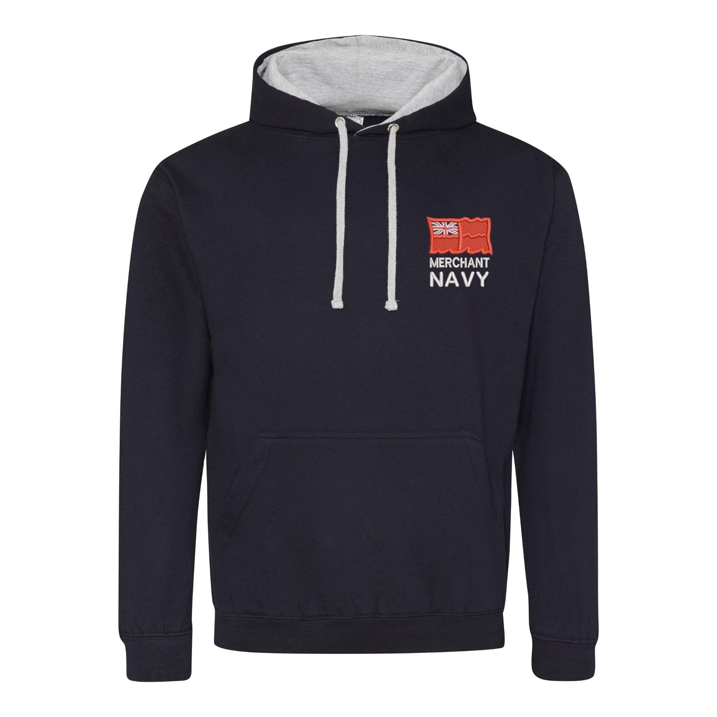 Merchant Navy Varsity Contrast Hoodie