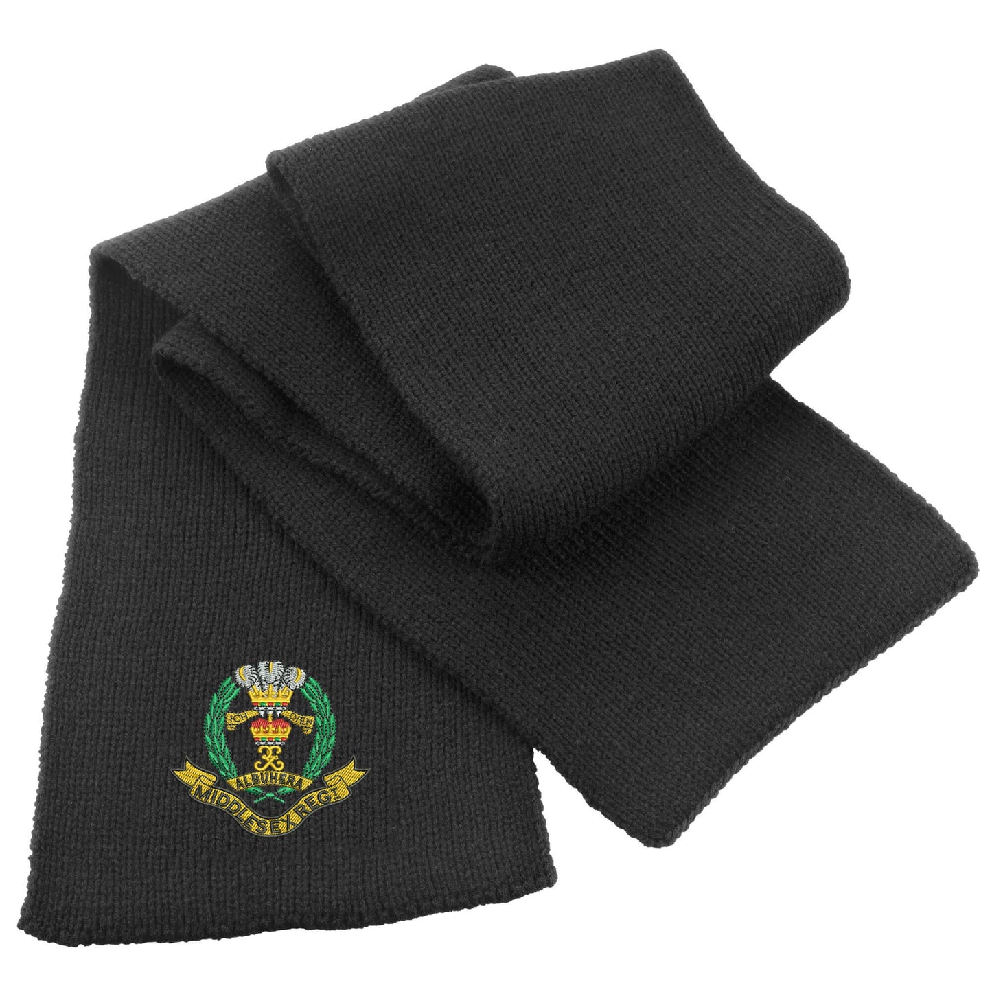 Middlesex Regiment Heavy Knit Scarf