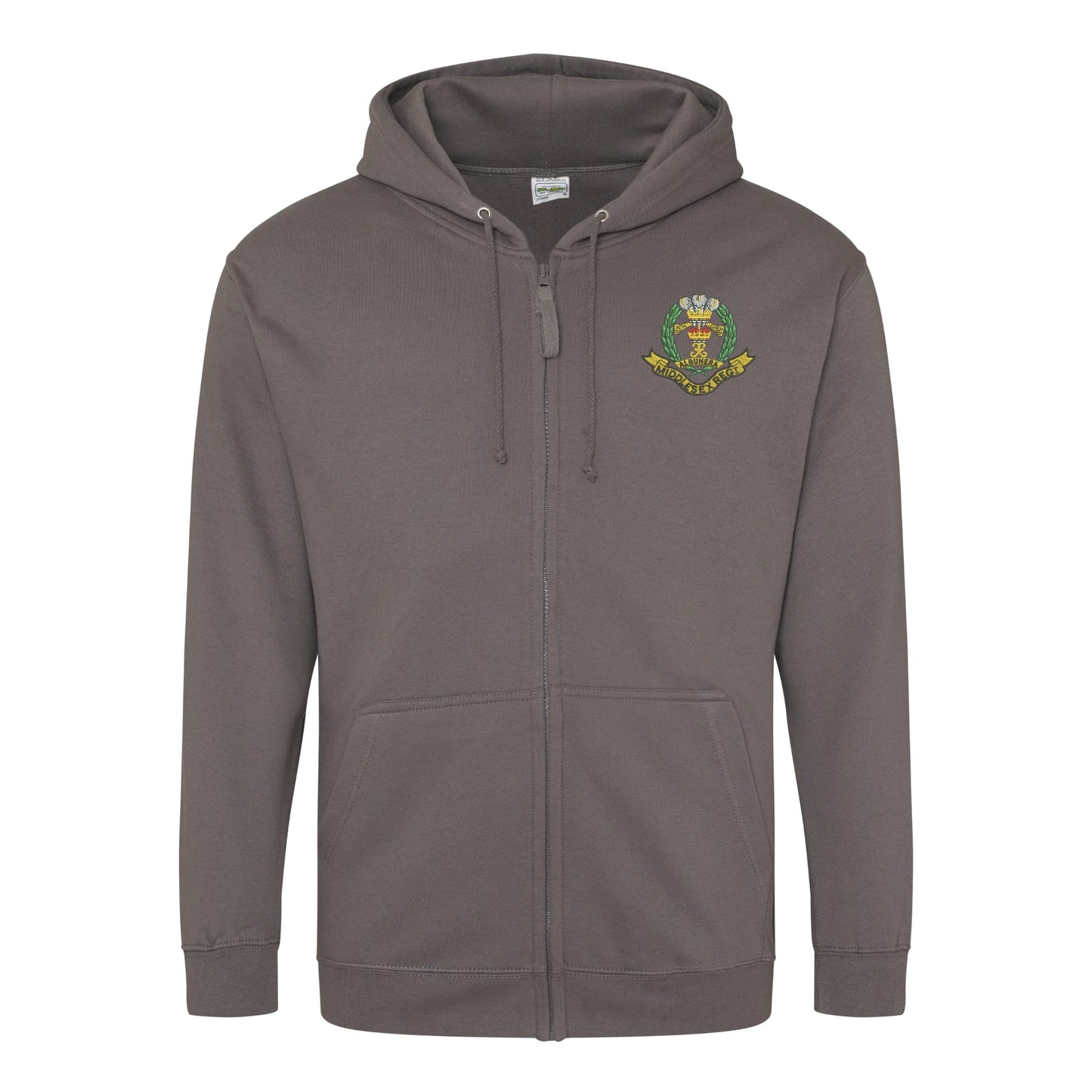 Middlesex Regiment Zipped Hoodie