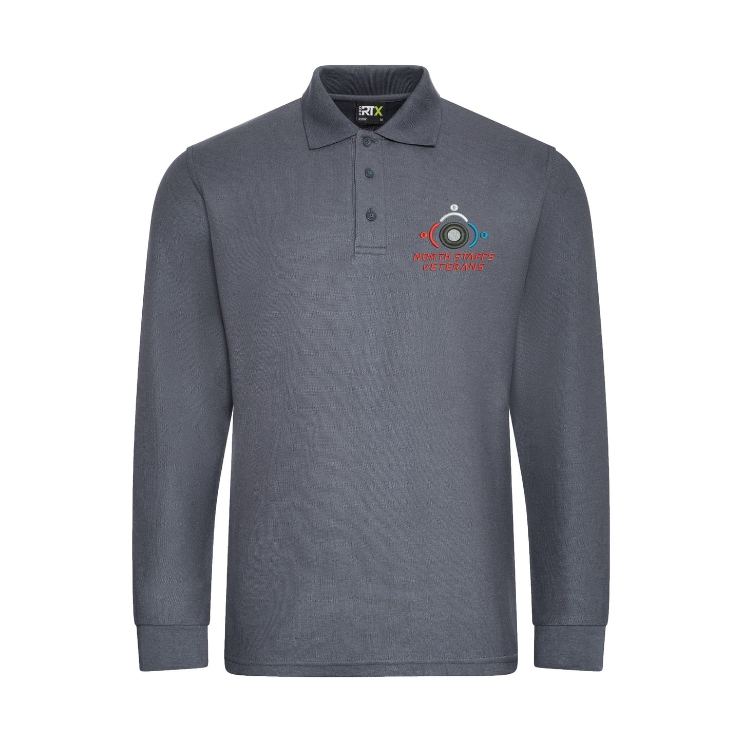 North Staffs Veterans Long Sleeve Polo Shirt