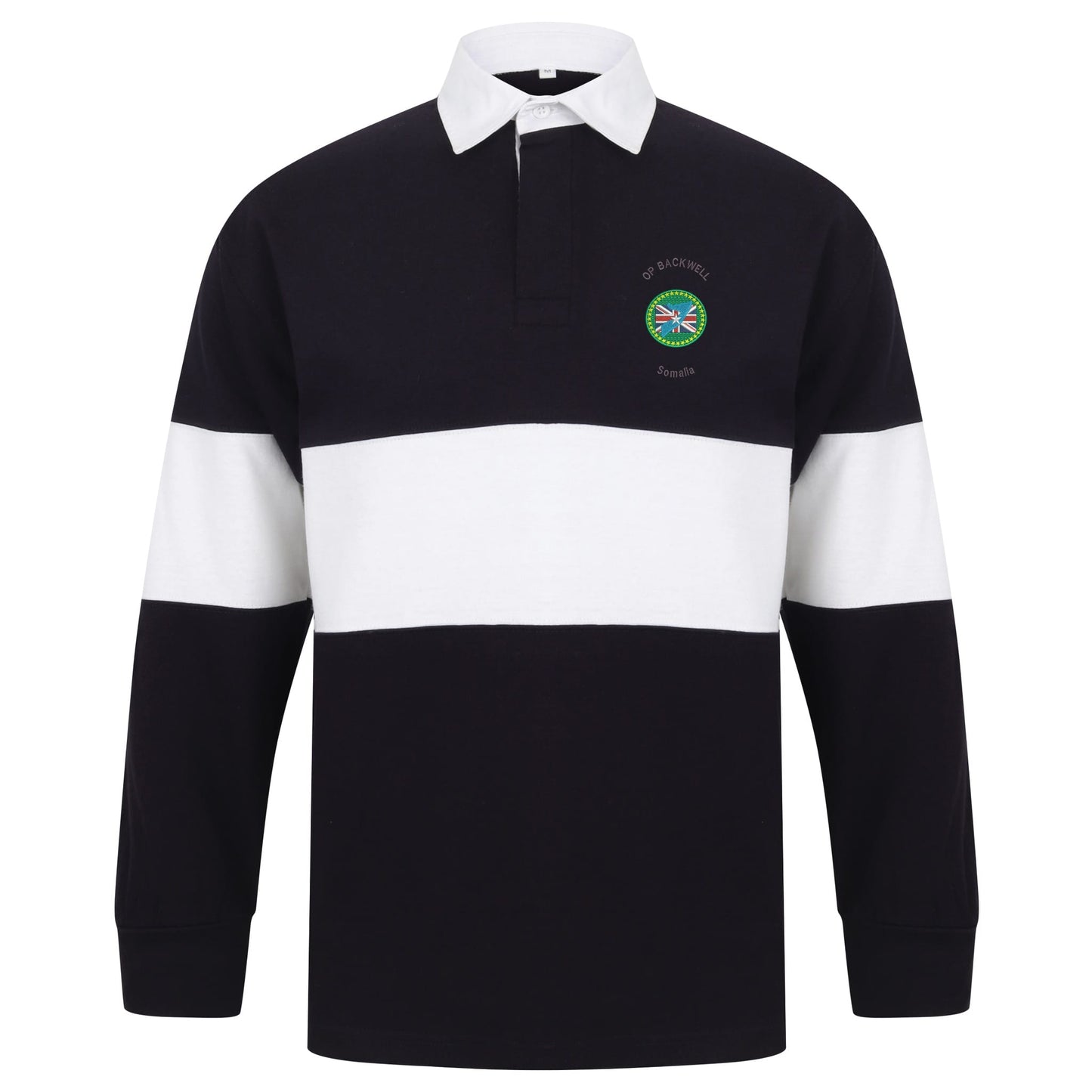 OP Backwell Somalia Long Sleeve Panelled Rugby Shirt