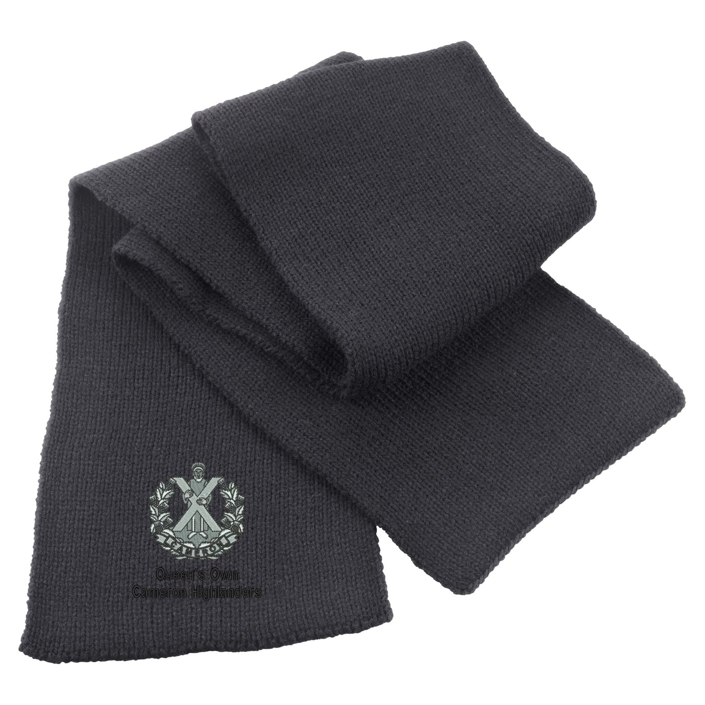 Queens Own Cameron Highlanders Heavy Knit Scarf
