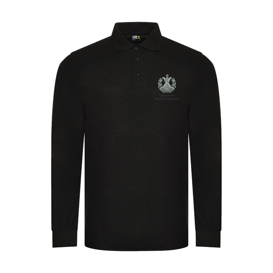 Queens Own Cameron Highlanders Long Sleeve Polo Shirt