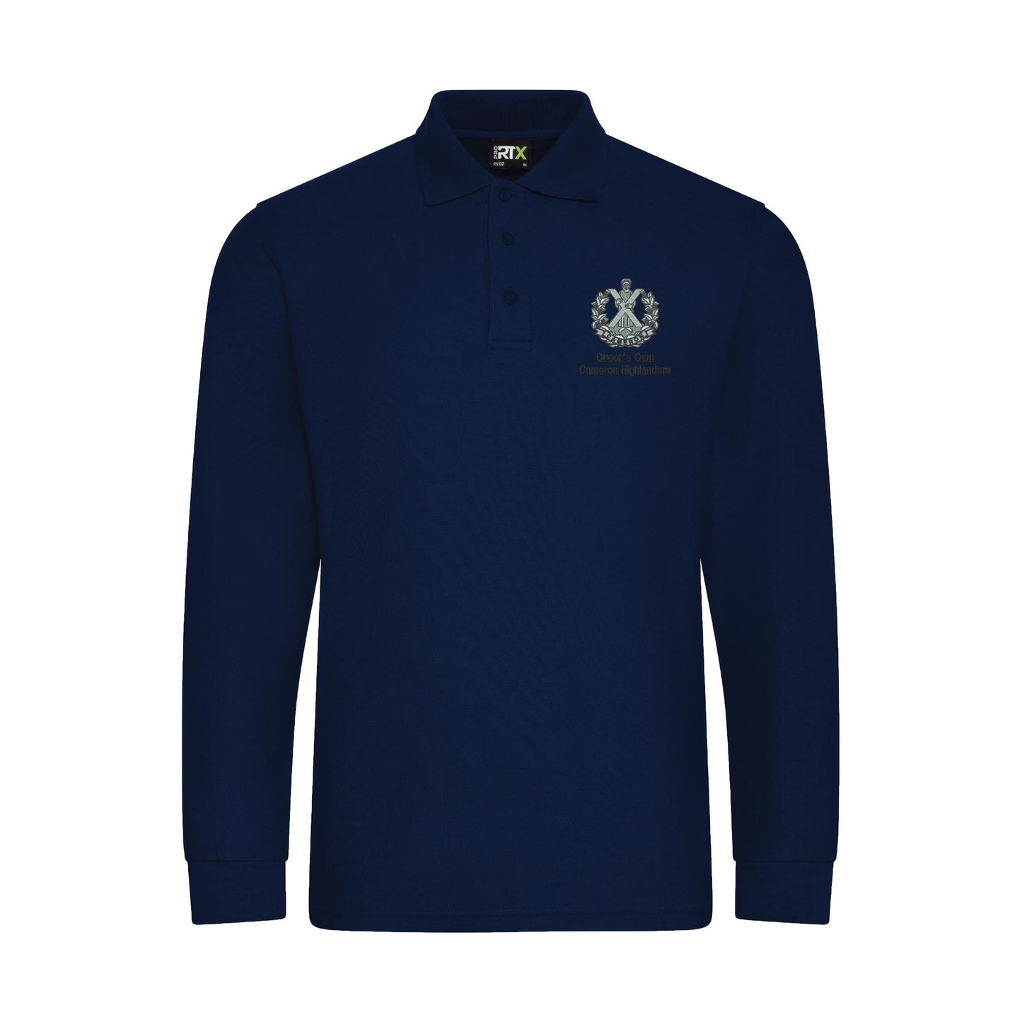 Queens Own Cameron Highlanders Long Sleeve Polo Shirt