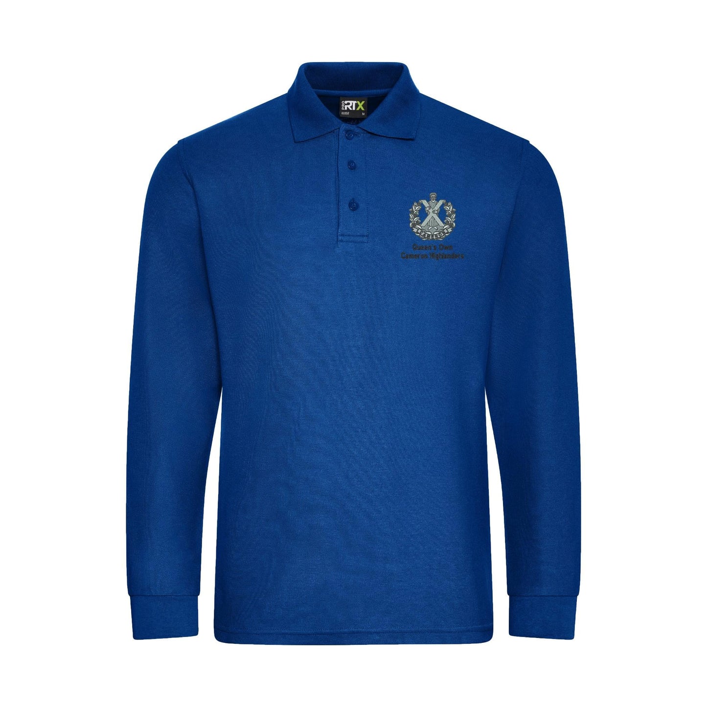 Queens Own Cameron Highlanders Long Sleeve Polo Shirt