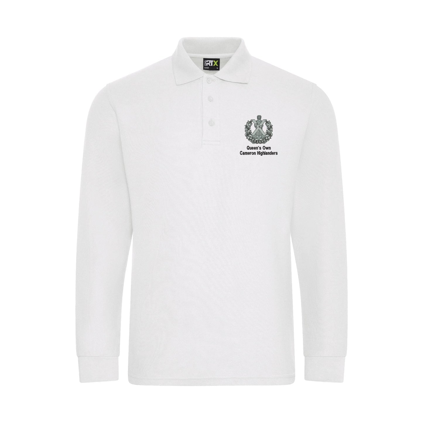 Queens Own Cameron Highlanders Long Sleeve Polo Shirt