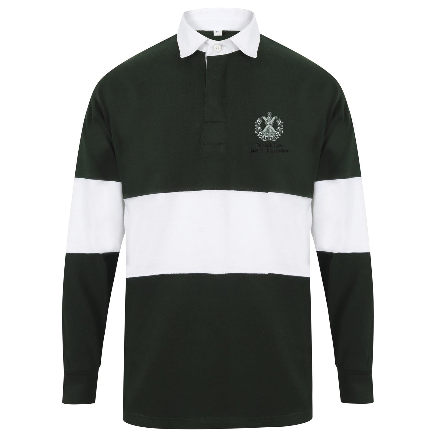 Queens Own Cameron Highlanders Long Sleeve Panelled Rugby Shirt