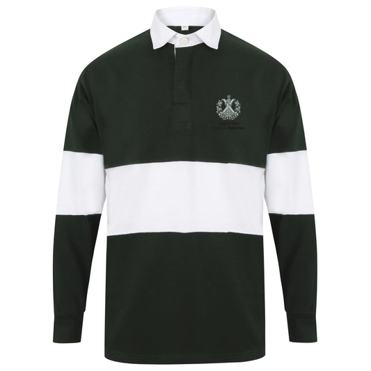 Queens Own Cameron Highlanders Long Sleeve Panelled Rugby Shirt