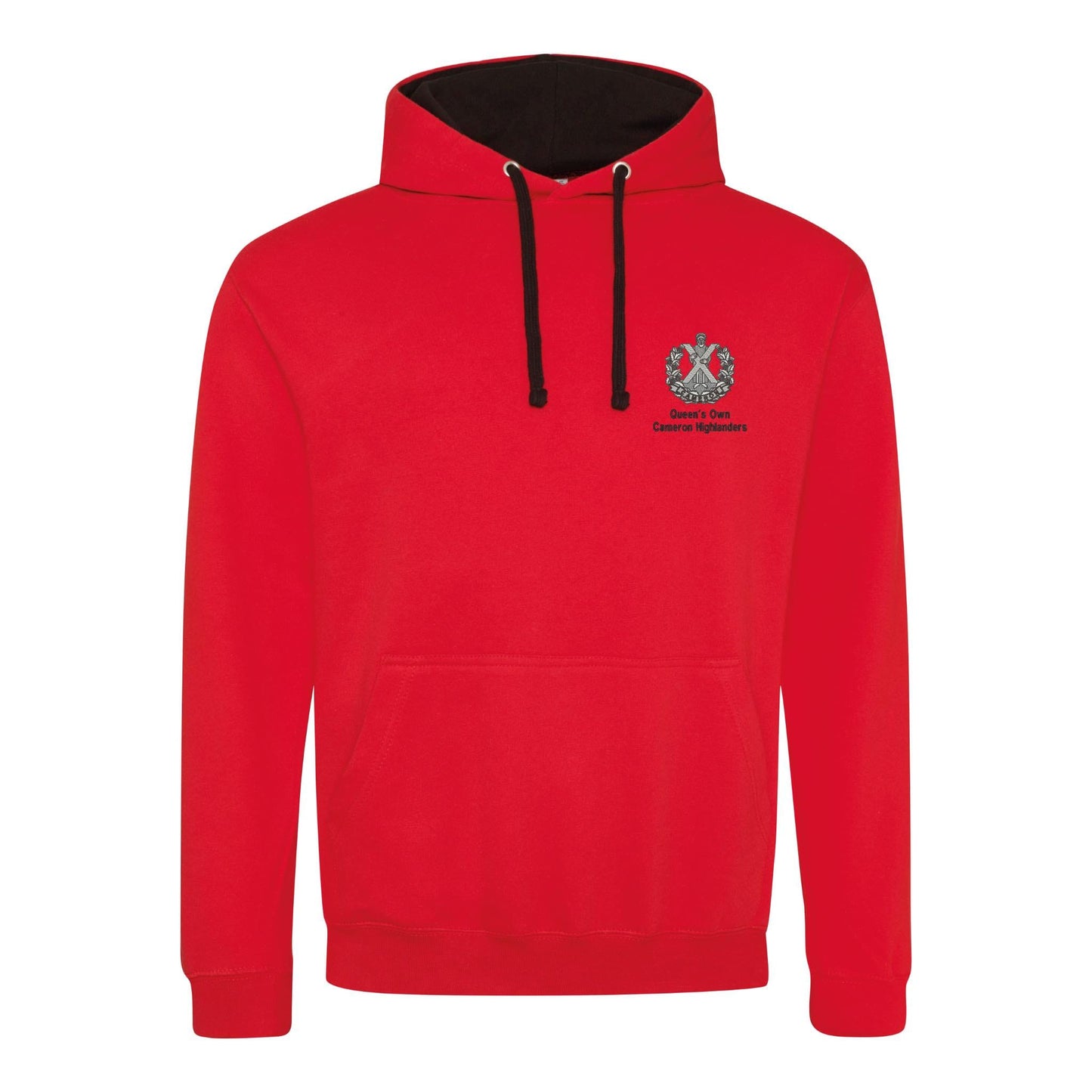 Queens Own Cameron Highlanders Varsity Contrast Hoodie