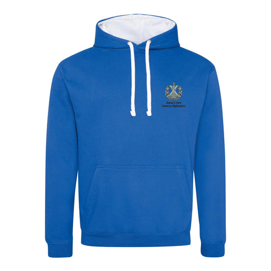 Queens Own Cameron Highlanders Varsity Contrast Hoodie