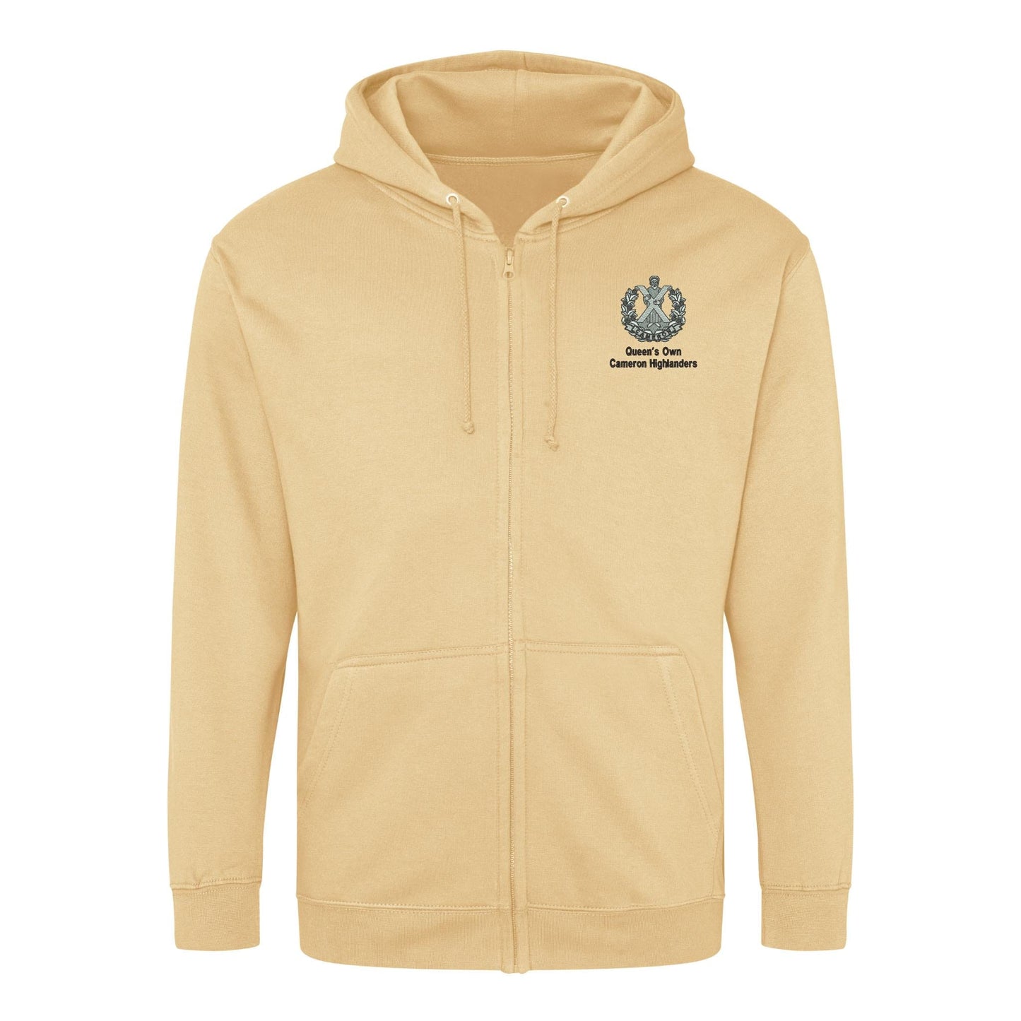 Queens Own Cameron Highlanders Zipped Hoodie