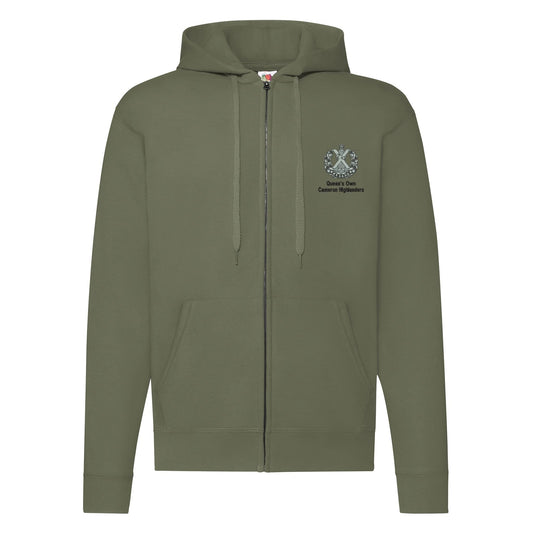 Queens Own Cameron Highlanders Zipped Hoodie