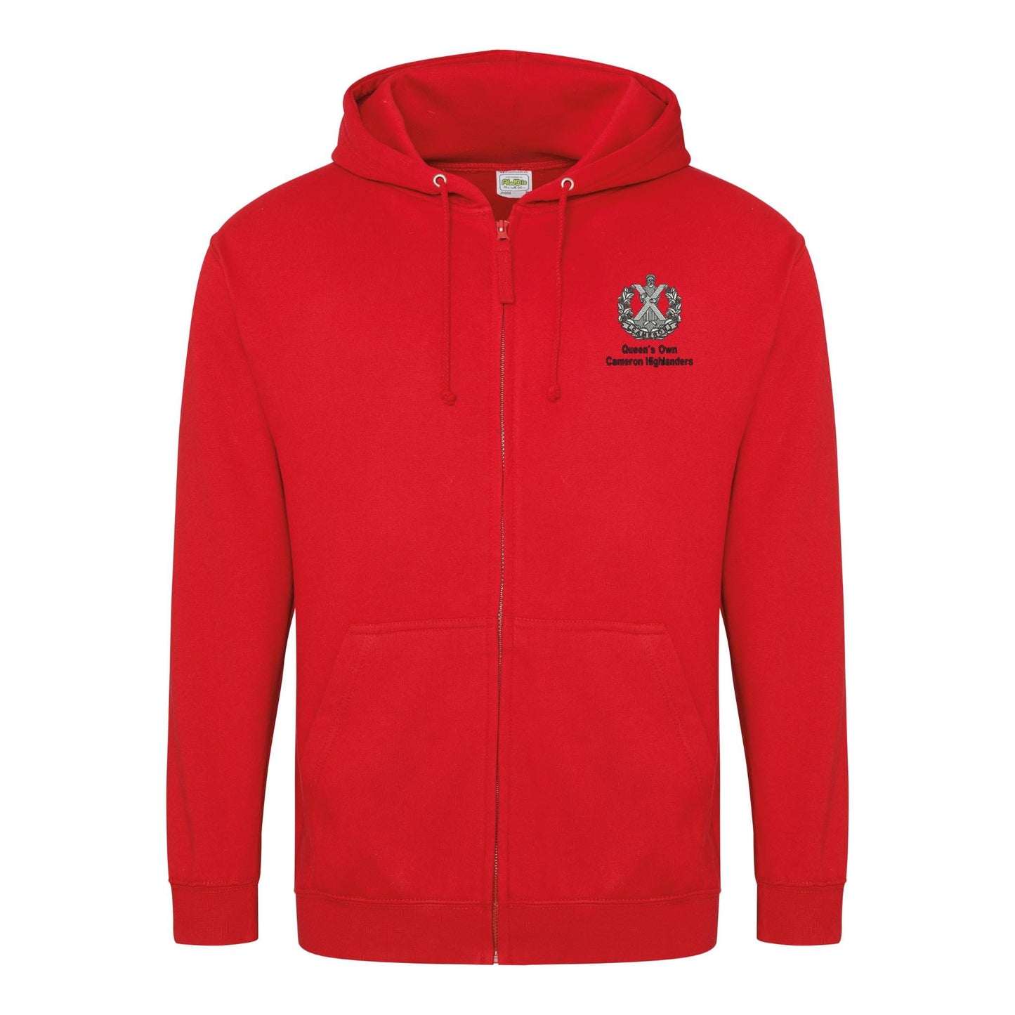 Queens Own Cameron Highlanders Zipped Hoodie