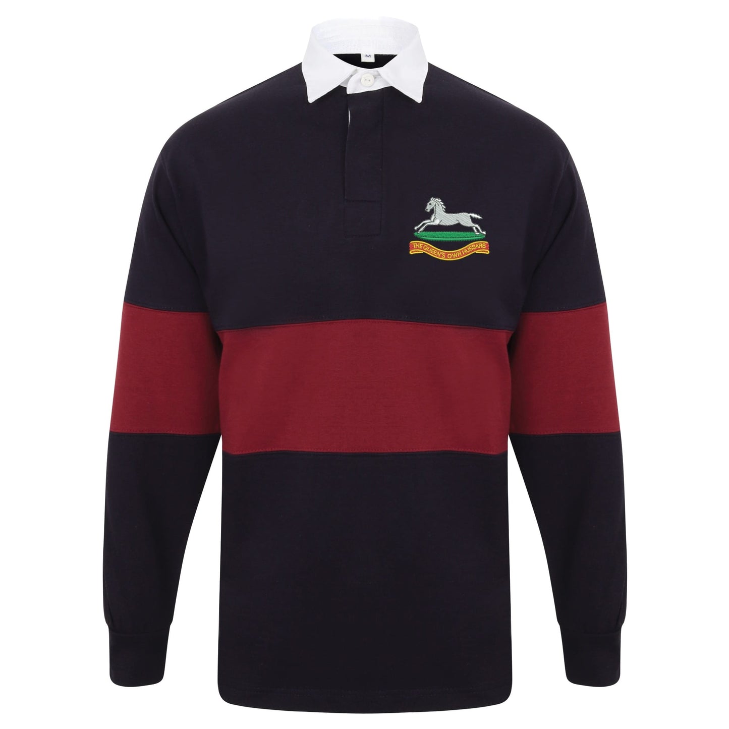 Queens Own Hussars Long Sleeve Panelled Rugby Shirt