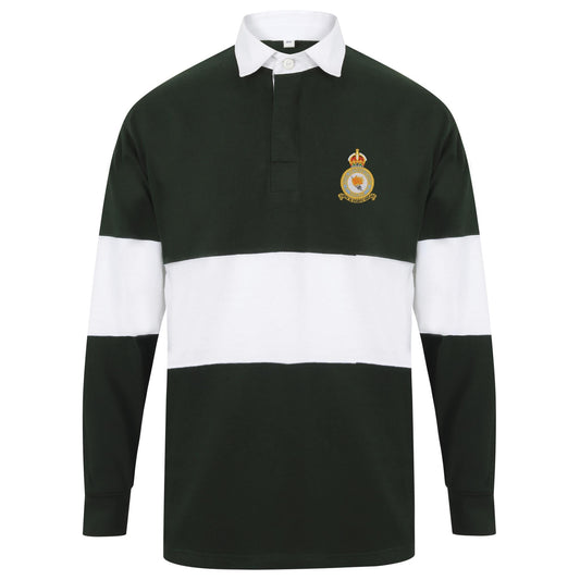 RAF Boulmer Long Sleeve Panelled Rugby Shirt
