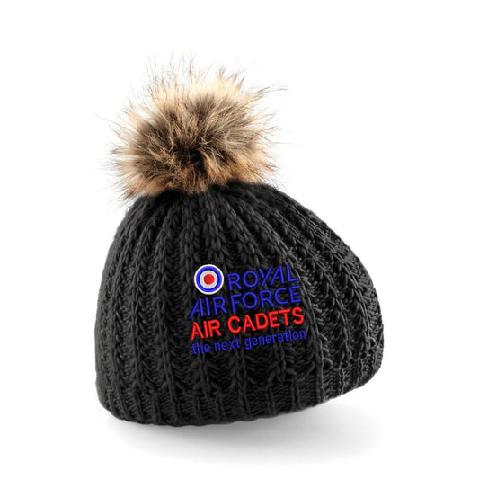 RAF Air Cadets Pom Pom Beanie Hat
