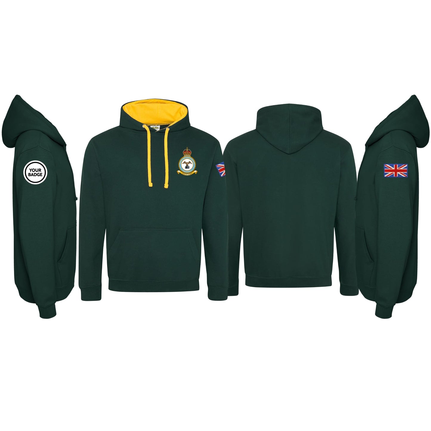 RAF Cranwell Varsity Contrast Hoodie