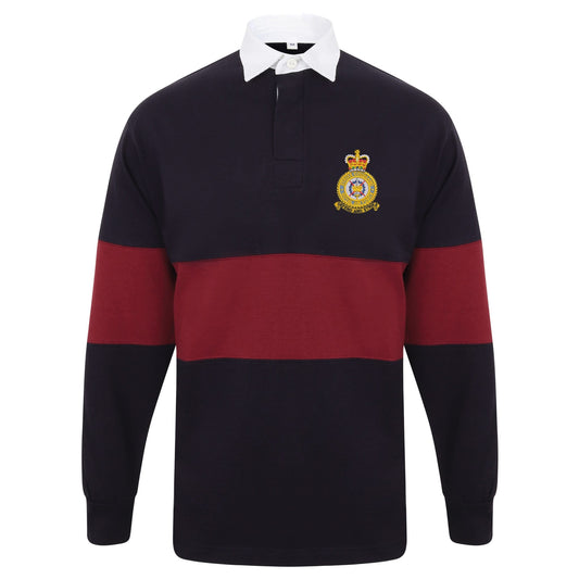 RAF Strike Command Long Sleeve Panelled Rugby Shirt