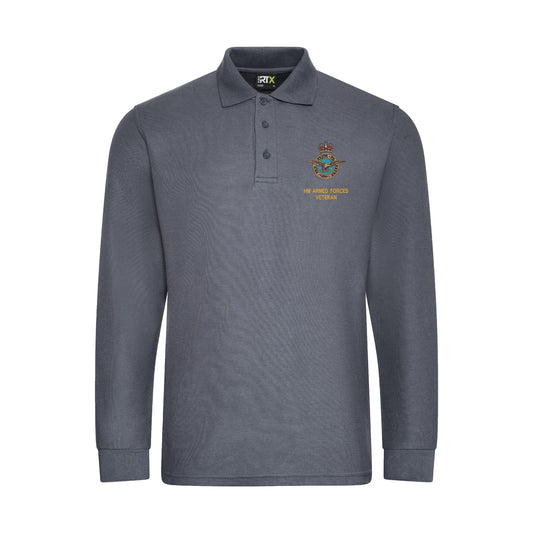 Royal Air Force - Armed Forces Veteran Long Sleeve Polo Shirt