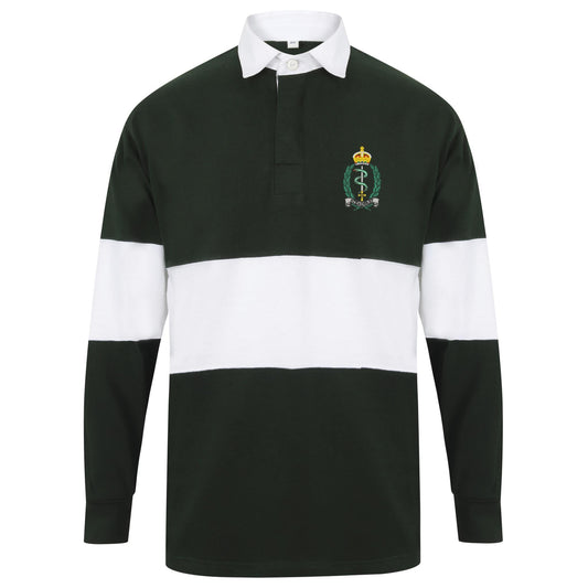 Royal Army Medical Service Long Sleeve Panelled Rugby Shirt