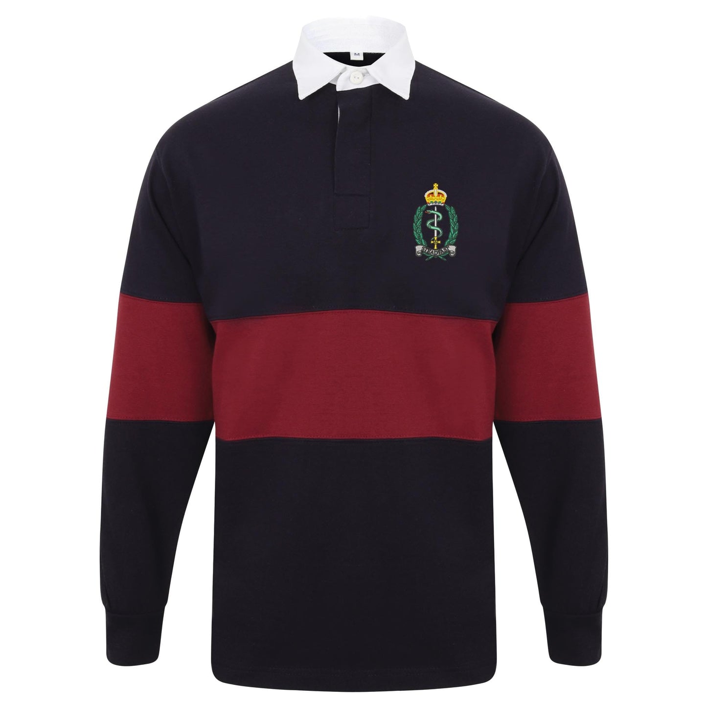 Royal Army Medical Service Long Sleeve Panelled Rugby Shirt
