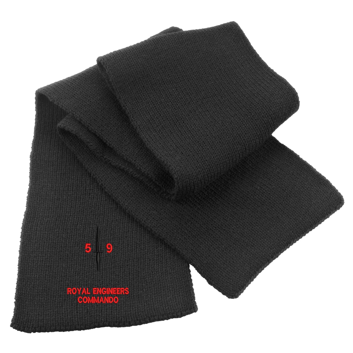Royal Engineers 59 Commando Heavy Knit Scarf