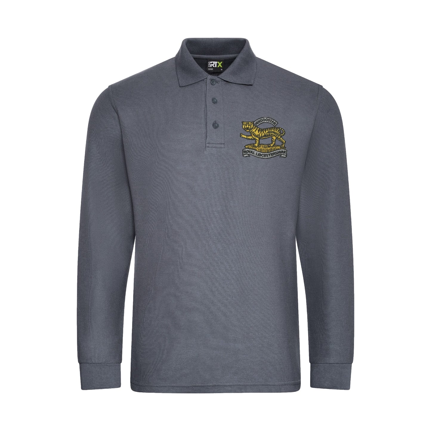 Royal Leicestershire Regiment - Tiger Long Sleeve Polo Shirt