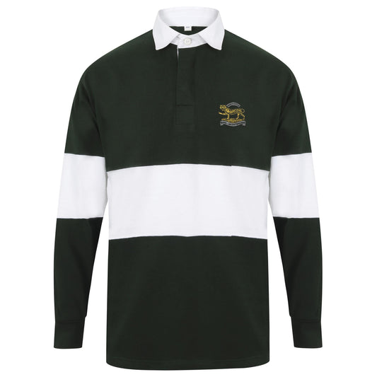 Royal Leicestershire Regiment - Tiger Long Sleeve Panelled Rugby Shirt