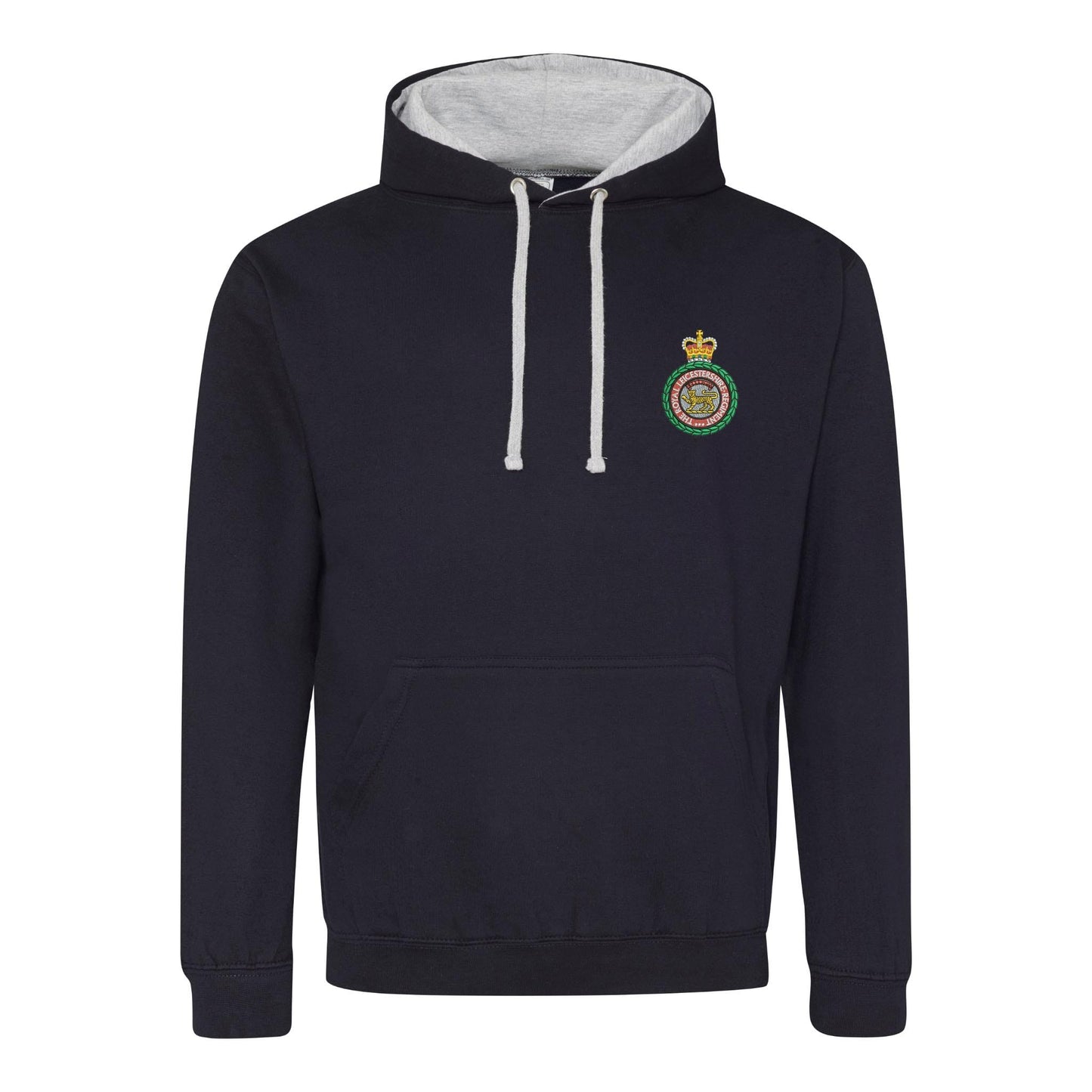 Royal Leicestershire Regiment - Wreath Varsity Contrast Hoodie