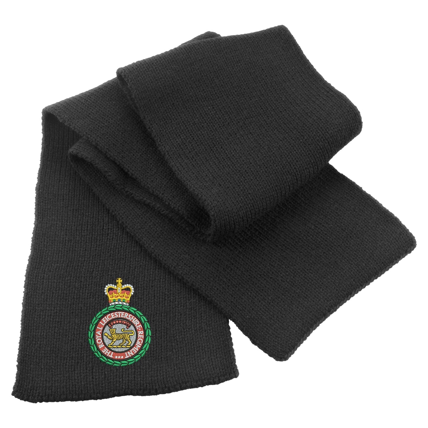 Royal Leicestershire Regiment - Wreath Heavy Knit Scarf