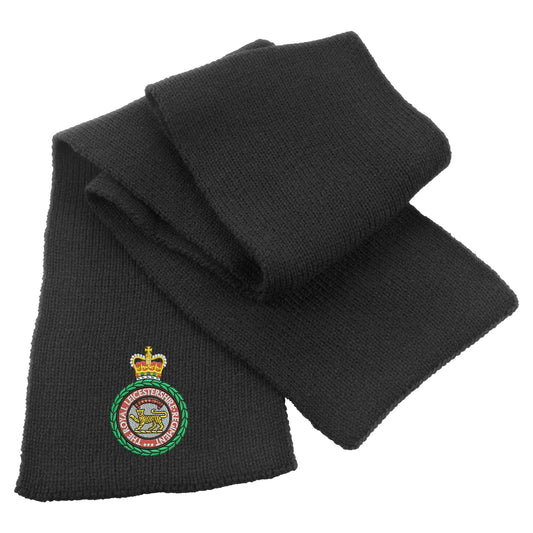 Royal Leicestershire Regiment - Wreath Heavy Knit Scarf