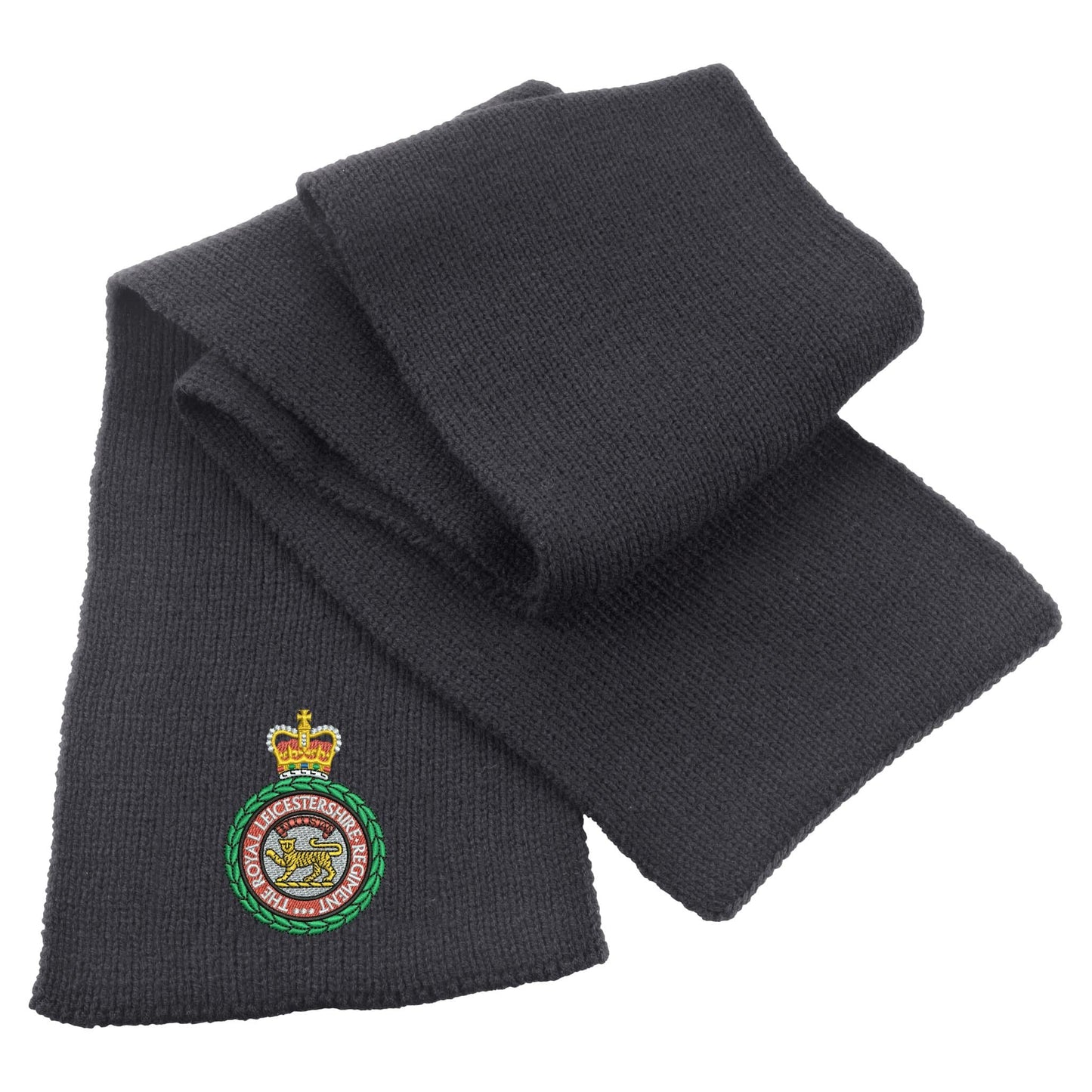Royal Leicestershire Regiment - Wreath Heavy Knit Scarf