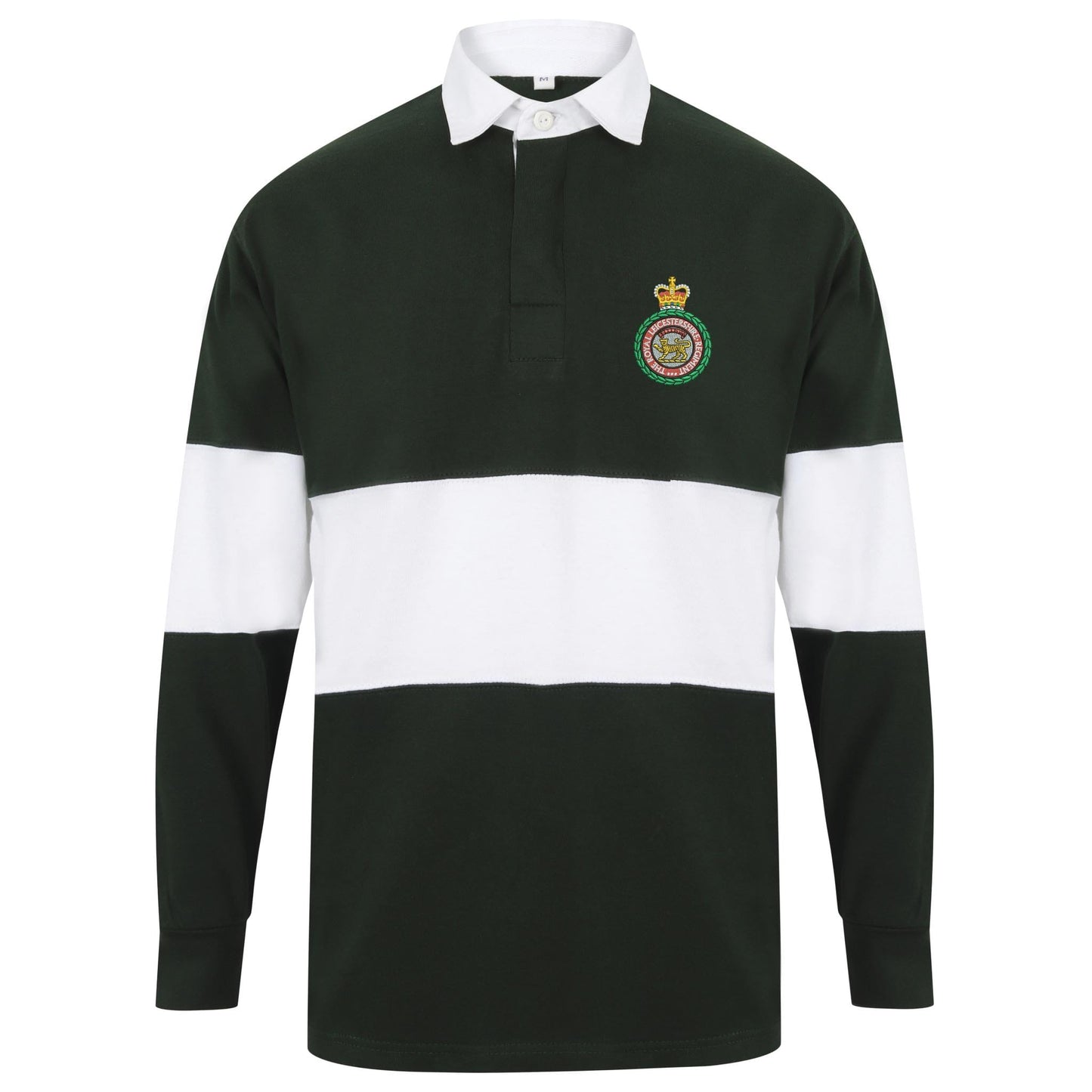 Royal Leicestershire Regiment - Wreath Long Sleeve Panelled Rugby Shirt