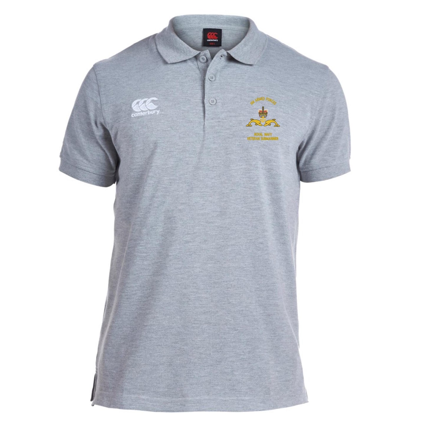 Royal Navy Veteran Submariner Canterbury Rugby Polo