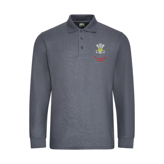 Royal Regiment of Wales Long Sleeve Polo Shirt
