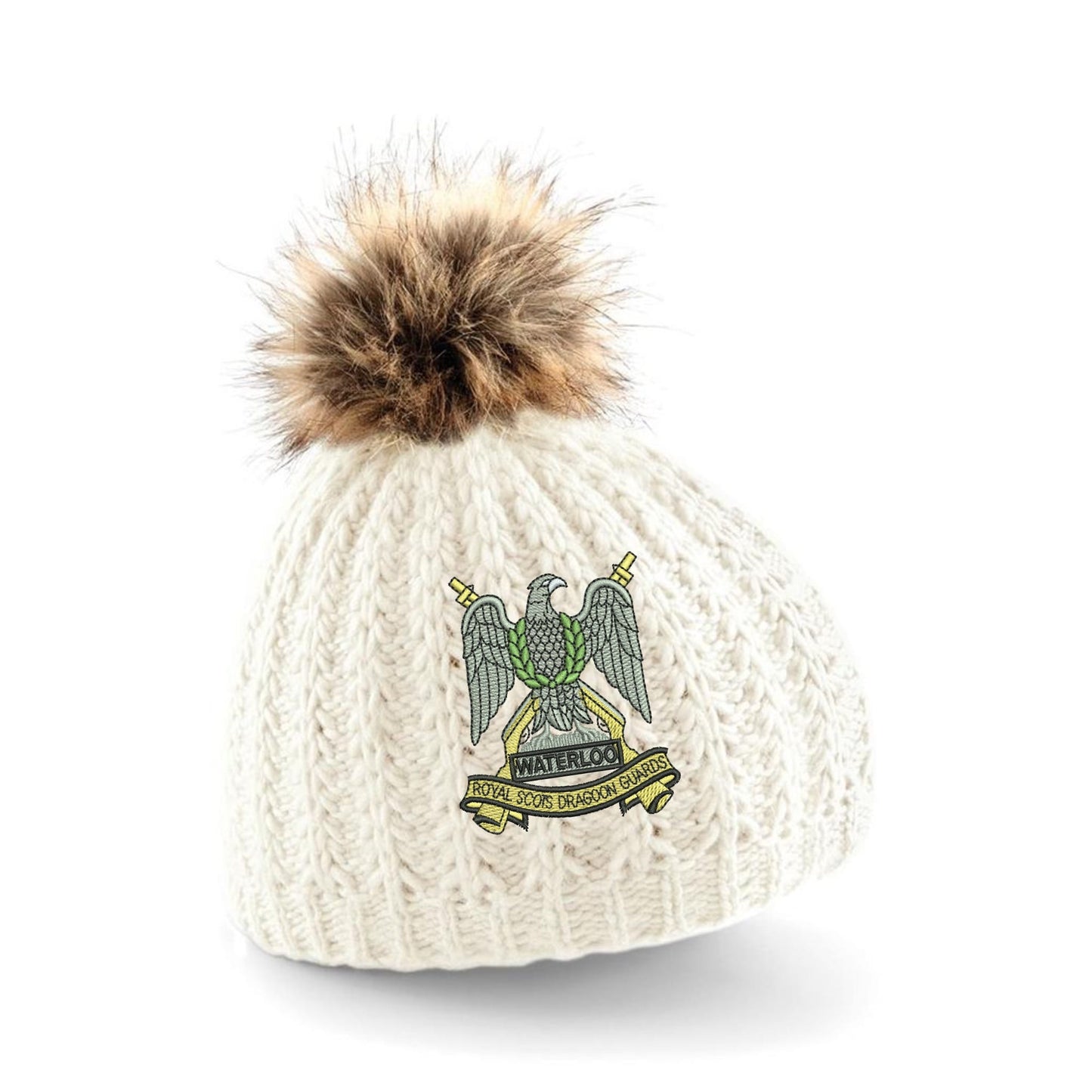 Royal Scots Dragoon Guards Pom Pom Beanie Hat