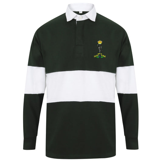 Royal Corps of Signals Long Sleeve Panelled Rugby Shirt