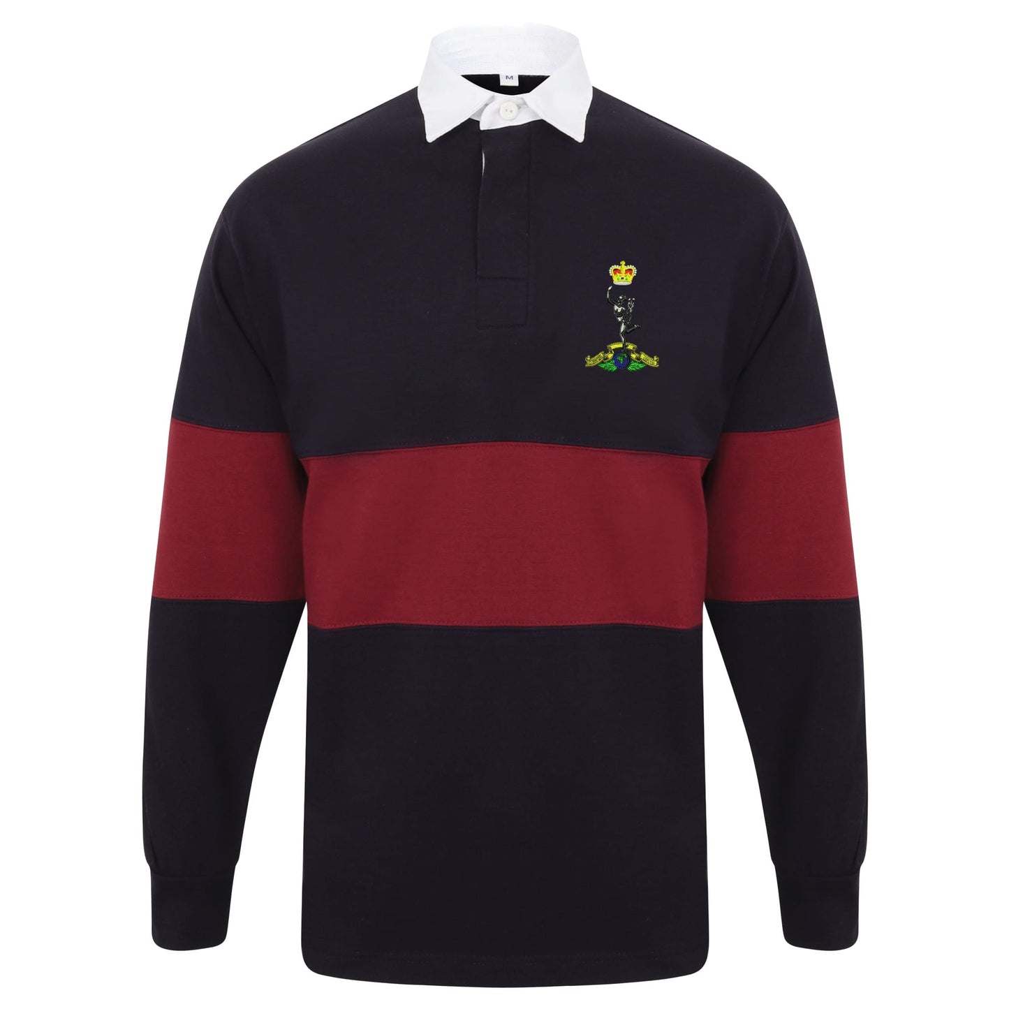 Royal Corps of Signals Long Sleeve Panelled Rugby Shirt