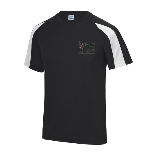 White Helmets Display Team - Royal Signals Contrast Polyester T-Shirt