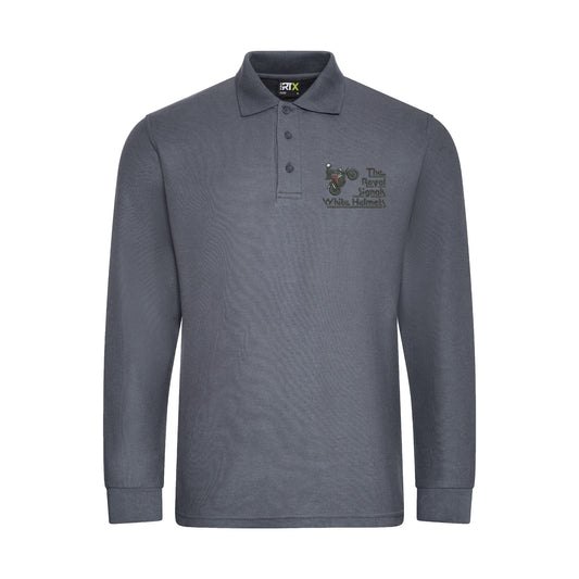 Royal Signals White Helmets Display Team Long Sleeve Polo Shirt