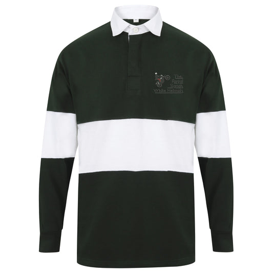 White Helmets Display Team - Royal Signals Long Sleeve Panelled Rugby Shirt