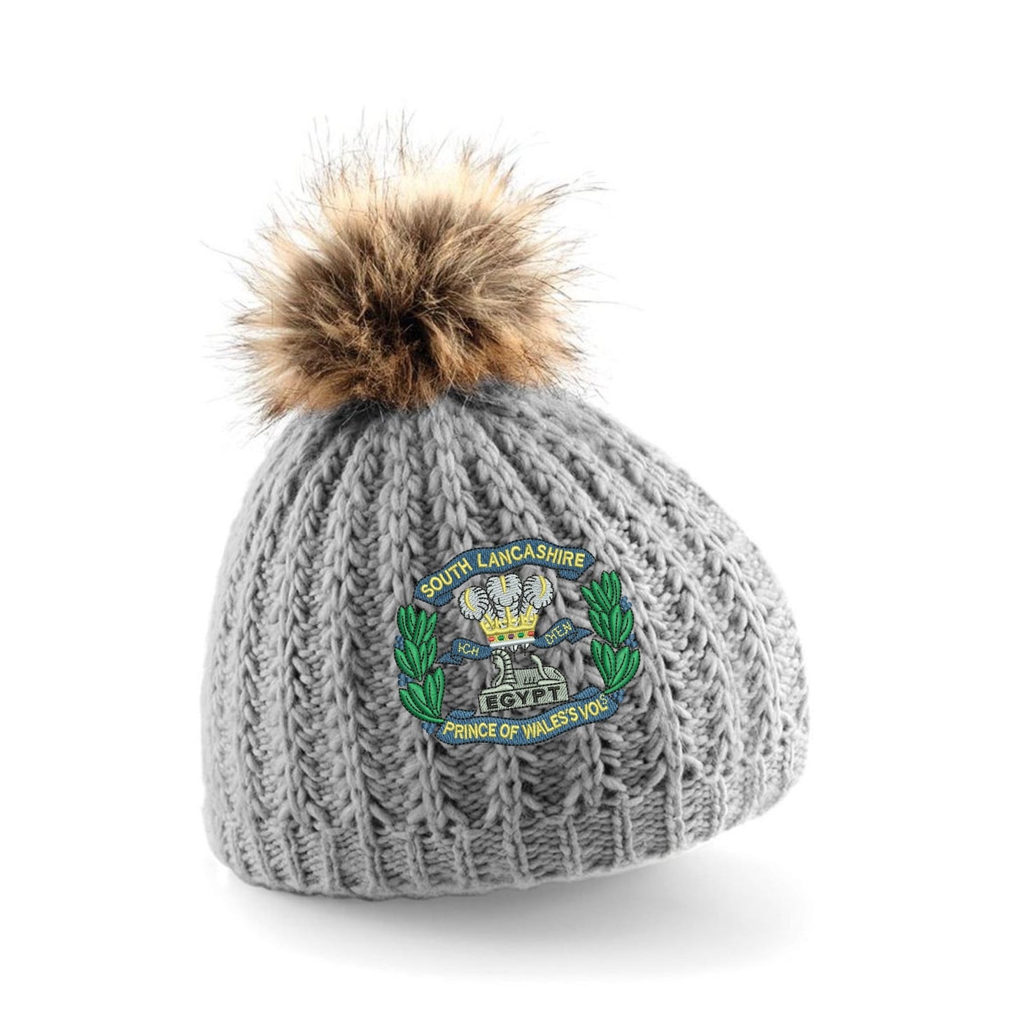 South Lancashire Regiment Pom Pom Beanie Hat