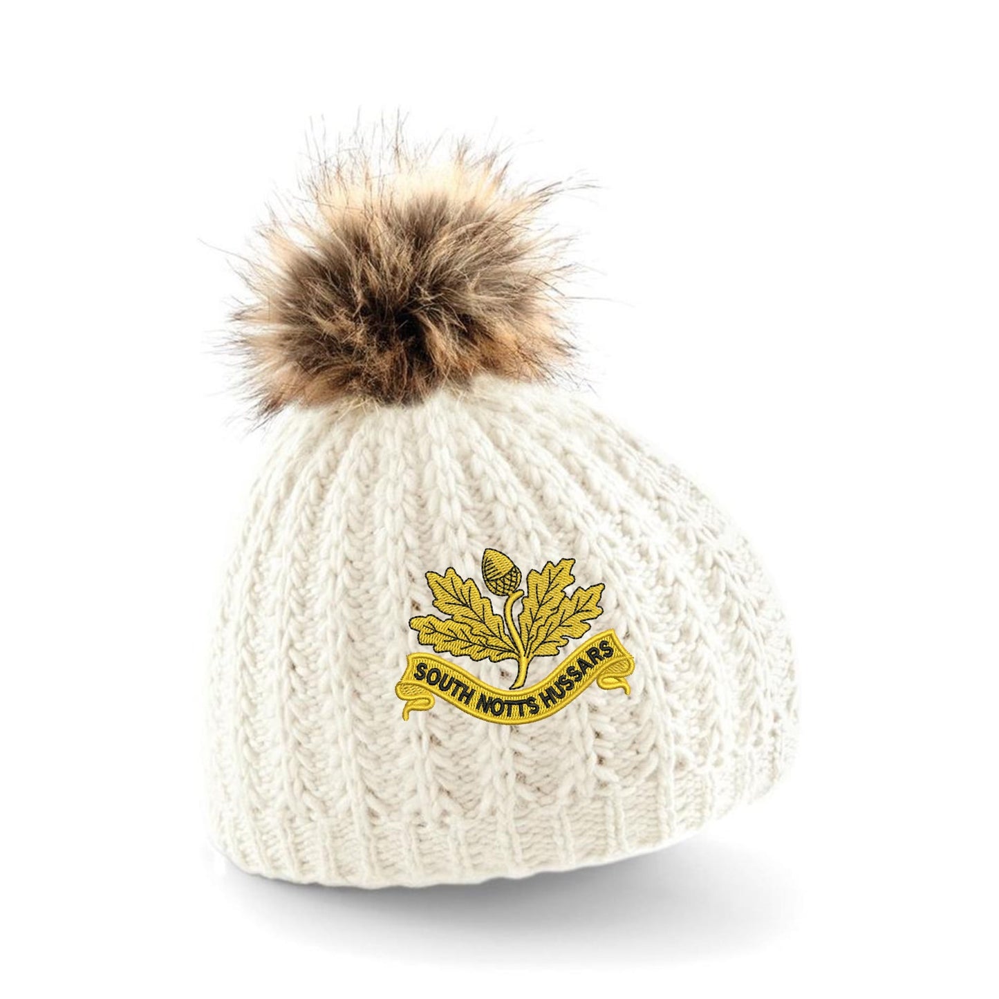 South Nottinghamshire Hussars Pom Pom Beanie Hat