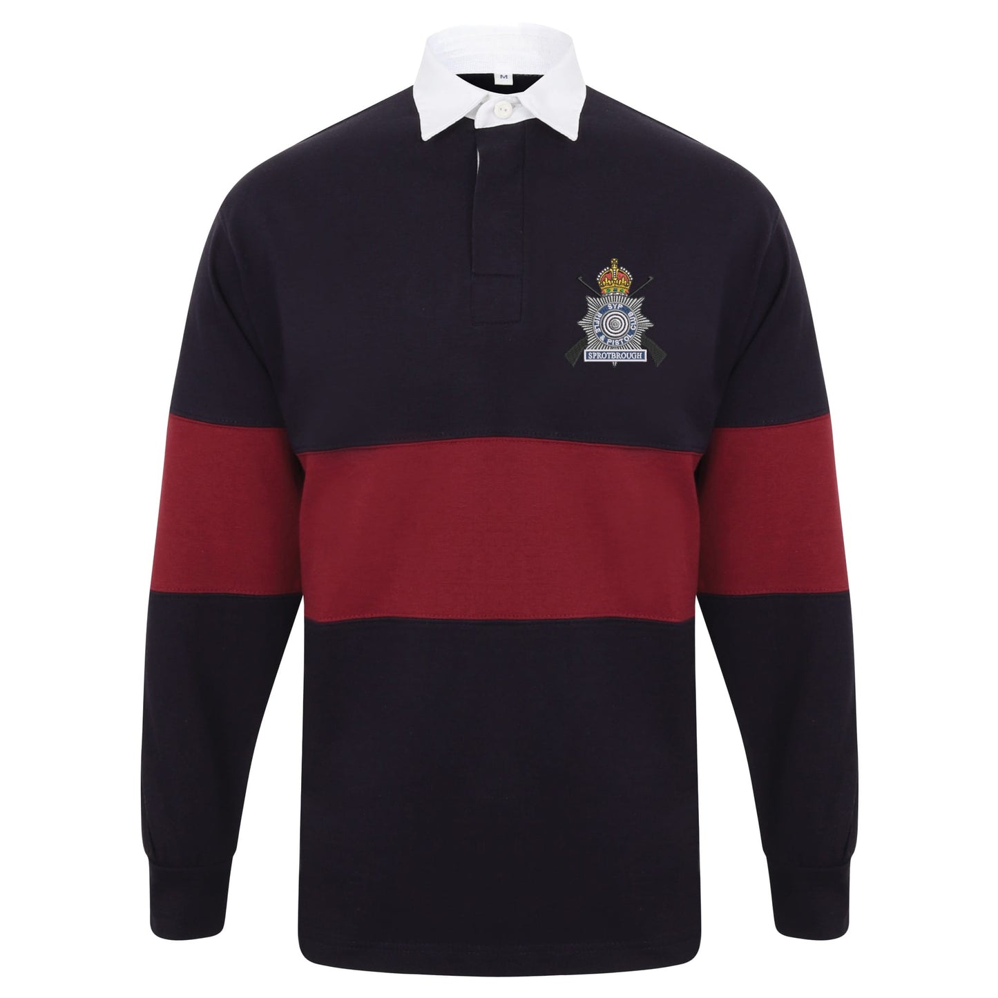 South Yorkshire Police Rifle & Pistol Club Long Sleeve Panelled Rugby Shirt